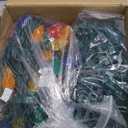 C9 Christmas Lights Outdoor with 110 Spring Clips, 65FT 110 LED C9 String Lights Waterproof Connectable for Outside Roofline Patio House Yard Windows Indoor Outdoor Christmas Decorations, Multicolor