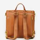 FAWN DESIGN The Original Diaper Bag, Faux Leather Diaper Bag Backpack, Vegan Leather, Large Capacity Baby Bag for Mom