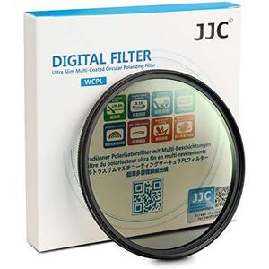 JJC Professional 49mm Circular Polarizer Polarizing Filter HD 18-Layer CPL Filter for Canon EOS R100 R50 R10 w/RF-S 18-45mm Kit Lens, M50 M6 Mark II M200 w/EF-M 46mm Kit Lens & Other 49mm Lenses
