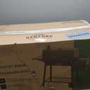 Realcook Charcoal Grills with Offest Smokers: Spacious Barrel Charcoal BBQ Grill | Barbecue Smoker Grill Combo for Outdoor Backyard Patio Camping Picnic and Party