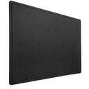 DexBoard 36" x 24" Large Bulletin Board for Wall | Decorative Felt Pin Board with 30 Push Pins | Foldable Photo Display Board for Office, Home & Classroom | Self-Adhesive Tape Included (Black)