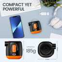 Portable Air Pump for Inflatables, 3600mAh Battery Rechargeable Pump Inflator/Deflator Mini Air Pump, Tiny Air Pump with Camping Light for Pool Floats,Air Mattress,Swimming Rings,Vacuum Storage Bags