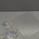 Nuanchu 4 Set Acrylic Fish Tank Divider 11.4 x 9.75'' Aquarium Divider Kit Splicable Flexibly Aquarium Divider with Suction Cups Accessories Splicing Board for 30/40/50/65/75/90/125/150 Gallon Tank