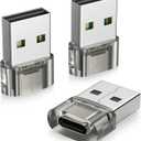 Basesailor USB to USB C Car Adapter 3Pack, Type C CarPlay Charger USBC Female to USBA Male Converter for New Apple iPhone 17 17e Air 16 16e 15 Pro Max Plus, Samsung S26 A55, Not for iPad/ Magsafe/ HomePod