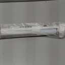 LazBlinds No Drill Zebra Blinds for French Door, Cordless Blinds for Door with 20" Covering Width, Small Gap Design Light Filtering Sheer Shades for Indoor Windows, 20 5/8" W x 24" L, White, 1 Panel