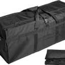 Long Travel Duffle Bag,Foldable Extra Large Duffel Bags,Carry on Travel Bag For Camping/Moving Boxes/Tent/Surfboards/Photography Equipment Storage Bag (197 Liter, Black)