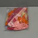 Pink and Orange Birthday Party Decorations Happy Birthday Banner Hot Pink Confetti Balloons Tissue Pom Poms Tassel Garland Pink Orange Party Decor Supplies for Women Girls