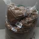 MUXHOMO 7 Pieces Queen Comforter Set, Soft Bed in a Bag Queen Size, All Season Bedding Set with Comforter, Flat Sheet, Fitted Sheet, Pillowcases & Shams, Brown