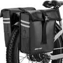 Waterproof Large Capacity Bike Pannier Bag  50L Rear Rack Bag for Road, Mountain, and E-Bikes  Commuting & Touring Cycling Bag