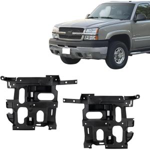 New Aftermarket Head Lamp Bracket Driver and Passenger Side Support Compatible with Chevy Avalanche 2002-2006 / Chevy Silverado 2003 - 2006 Includes 2007 Classic Replaces OE 15798922 15798921