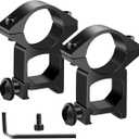 LONSEL 1'' Scope Rings, 2Pcs High Profile or 2Pcs Medium Profile 1 Inch Scope Mount Rings for Picatinny Rail