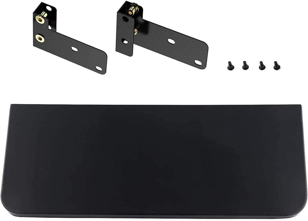 Folding Front Shelf with Bracket Fits for Traeger Pro 34, Texas Elite 34, Century 885 Costco and Eastwood 34, 36.75" x 11.5" Porcelain Steel Grill Accessories Replacement for BAC363 Folding Shelf