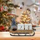 Christmas Tree Decorations for Home Santa Sleigh Countdown Calendar