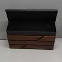 Wall Mount Mailbox for House Outside, Large Capacity Mailbox Drop Box, Galvanized Steel and Rust-Proof Metal Post Box, 15.74"x9.84"x4.33", Black, MD065