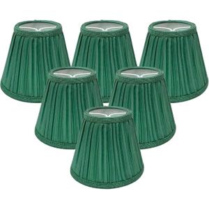Royal Designs, Inc. CS-1059-5GR-6 Designer Mushroom Pleat Empire Chandelier Lamp Shade, 3 x 5 x 4.5, Green, 6-Pack