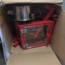 Nostalgia Popcorn Maker Machine - Professional Cart With 2.5 Oz Kettle Makes Up to 10 Cups - Vintage Popcorn Machine Movie Theater Style - Red & White