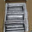 EHWINE 12 Pack Acrylic Sign Holder 4 x 6, Double Sided Black Picture Frame Stand up Table Top Sign Holders, Clear Display Stand Menu Flyer Holder for Wedding Party(Provide Non-slip Mats)