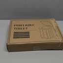 Portable Camping Toilet for Adults - Hapoon XL Portable Folding Toilet with Lid,Travel Portable Potty for Adults,Porta Potty Car Toilet (Gray)