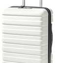 Lekesky 16 Inch Underseat Carry On Luggage Airline Approved, Small Hard Shell Suitcase with TSA Lock Spinner Wheels, Lightweight Personal Item Carry-On for Travel,  D-Beige