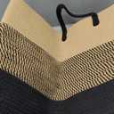 Laundry Hamper Basket, Woven Tall Clothes Hamper for Storage Blanket, Toys and Dirty Cothes in Bedroom and Living Room Organizer, Brown & Black