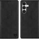 ZZXX for Samsung Galaxy S26 Wallet Case with [RFID Blocking] Card Slot Stand Strong Magnetic PU Leather Flip Fold Protective Phone Case for Samsung Galaxy S26 Case Wallet(Black-6.2 inch)