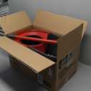 O-Cedar EasyWring Microfiber Spin Mop, Bucket Floor Cleaning System, Red, Gray, Standard