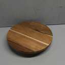 Acacia Wood Lazy Susan, Wood Turntable Tray Cabinet Organizer,14"