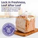 Reusable Plastic Bread Bags - 150 Pack Clear Loaf Bags for Homemade Bread - Perfect for Baked Goods Storage