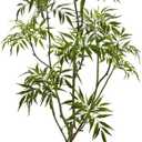 Artificial Mahonia fortunei Tree 5ft Tall Fake Trees for Indoor, Large Mahonia fortunei Plants with White Planter for Home Decor and Housewarming Gift,