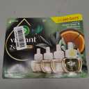 Air Wick Vibrant Plug In Scented Oil Refill, Infused with Essential Oils, Plug In Air Fresheners for Home, White Sage & Mahogany, 4 ct