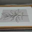 YWJKWLGS Neutral Botanical Prints Framed Wall Art Decor 16x24 Inch Set of 3 Boho Plant pictures Sign minimalist Vintage for Bedroom Office bathroom Wall Hanging (Wood)