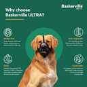 Baskerville ULTRA Muzzle - Patented Humane Design, Breathable, Dog can Pant and Drink, Adjustable, Padded, Training Muzzle for Medium-sized Dogs, Prevents Biting, Wildlife Scavenging (Size 4, Black)