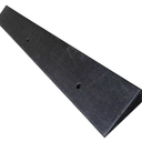 Heavy-Duty Non-Slip Rubber Curb Ramp - 100x12x4.5 cm, Ideal for Wheelchairs, Strollers, Motorcycles, Cars, Lawn Mowers & Trailers - Durable Threshold Access Solution