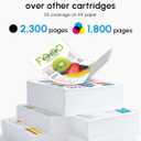 952XL Ink Cartridges Combo Pack High Yield (5-Pack, 2Black/1Cyan/1Magenta/1Yellow) Replacement for HP 952XL 952 Ink Cartridges for OfficeJet Pro 7740 8710 8720 8715 8702 8210 Printer