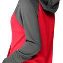 Hanes Women's Sport Performance Fleece Pullover Hoodie, Awesome Blue Solid/ Awesome Blue Heather, S