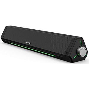 BLUEDEE Computer Speakers for Desktop PC, Computer Sound bar, HiFi Stereo Speakers for Computer Desktop, Bluetooth 5.0 and 3.5mm Aux-in PC Soundbar, USB/USB-C Powered Gaming Speakers for pc, Laptop