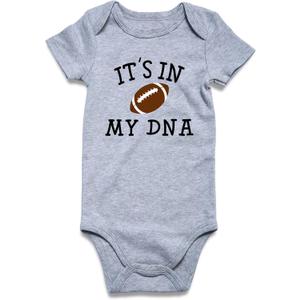 Loveternal Neutral Baby Girls Boys Cotton Romper Cute Saying Newborn Clothes 0-12 Months (Gray)