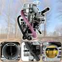 Bayou 300 Carburetor Fit for Kawasaki KLF300B 2x4 1986-2004 & KLF300C 4x4 1986-2004 ATV with fuel switch Air Filter