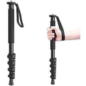ULANZI TB12 61-Inch Camera Monopod - Portable Tripod & Monopod Photography Stick with 5-Section Height, Aluminum Compact Travel Camera Stick for Canon, Nikon, Sony Mirrorless, DSLR, Easy to Carry