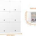 HOMIDEC Shoe Rack, 6 Tier Shoe Storage Cabinet 24 Pair Plastic Shoe Shelves Organizer for Closet Hallway Bedroom Entryway, 31.5 x 12.6 x 36.2 inches, White