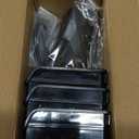 6 Pack Slatwall Cups Bins Plastic Organizer with Hooks and Loops Black Slatwall Accessories Set for Craft Workshop Workbench Hobby Office Tool Shed Hardware Garage