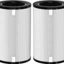 AP-T40FL True HEPA Replacement Filter Compatible with 1461901 Homedics Total Clean 5-in-1 Air Cleaner Purifier, AP-T40 AP-T45WT AP-T40WT AP-T45-BK AP-T45-WT AP-T40WTAR, 2 Pack