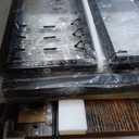 VASAGLE Coffee Bar, 39.4 Inches Baker's Rack for Kitchen with Storage, 6-Tier Kitchen Shelves with 6 Hooks, Microwave Stand, Industrial, Rustic Brown and Ink Black UKKS039K01