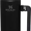 Stanley Classic Legendary Vacuum Bottle 2.0 qt | Wide Mouth with Leakproof Cup Lid | Keep Drinks Hot or Cold | Packable for Travel | Insulated Stainless Steel Thermal Bottle | BPA-Free | Black 2.0