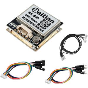 BK-880 Beitian GPS Module with QMC5883 Compass+GPS Active Antenna TTL Level GPS Car Navigation Quad-Mode Support GPS Glonass Beidou Galileo for Arduino Raspberry Pi Flight Controller