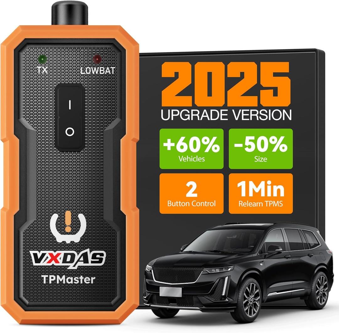 VXDAS TPMaster TPMS Relearn Tool for GM TPMS Reset Tool Tire Sensors Relearn Tool Pressure Monitor System Tool TPMS Activation Tool Upgrad Version 60% More Vehicle Models for Chevy GMC Buick Cadillac