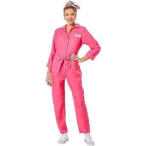 InSpirit Designs Barbie Pink Coverall/Utility Adult Costume, M