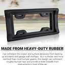 AR-PRO Ultimate License Plate Bumper Guard Screws Included - 2.3" Thick Rubber License Plate Mount Protects Bumper from Scratches and Dents - Universal Fit for Cars, Trucks, SUVs, and Vans