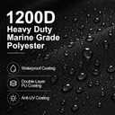 Waterproof Boat Cover 26-28 ft, 1200D Heavy Duty Boat Covers, Marine Grade Polyester, Trailerable Boat Cover 26-28 ft, Fits V-Hull, Tri-Hull, Bass, Fish & Ski, Runabout
