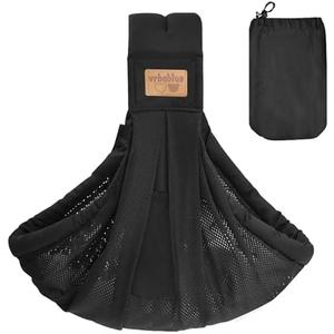 Baby Sling Carrier Newborn, Adjustable Easy Wearing Baby Nursing Warp Sling, New Mom Dad Soft Cotton Baby Front Holder Carrier for Infant Toddler Life Travel Essential Gifts